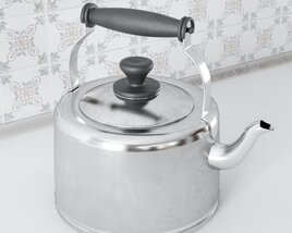 Stainless Steel Whistling Tea Kettle Modèle 3D
