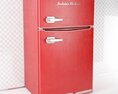 Vintage Red Refrigerator Modèle 3d