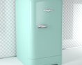 Vintage-Style Refrigerator 02 3d model