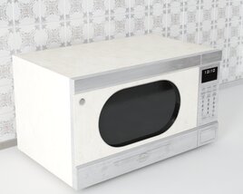Compact Countertop Microwave 3D-Modell