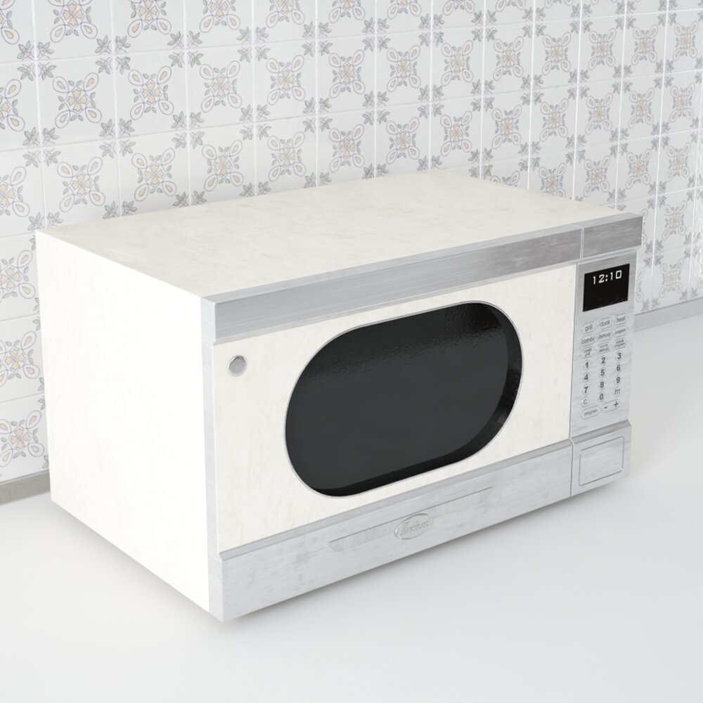 Compact Countertop Microwave 3D модель