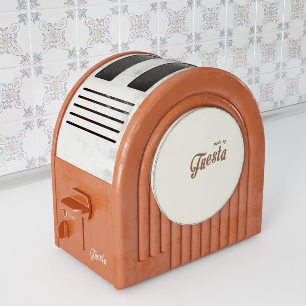 Vintage Toaster Modèle 3d