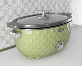 Green Slow Cooker 3D-Modell