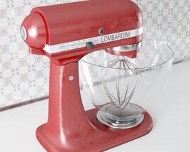 Red Stand Mixer 3D model