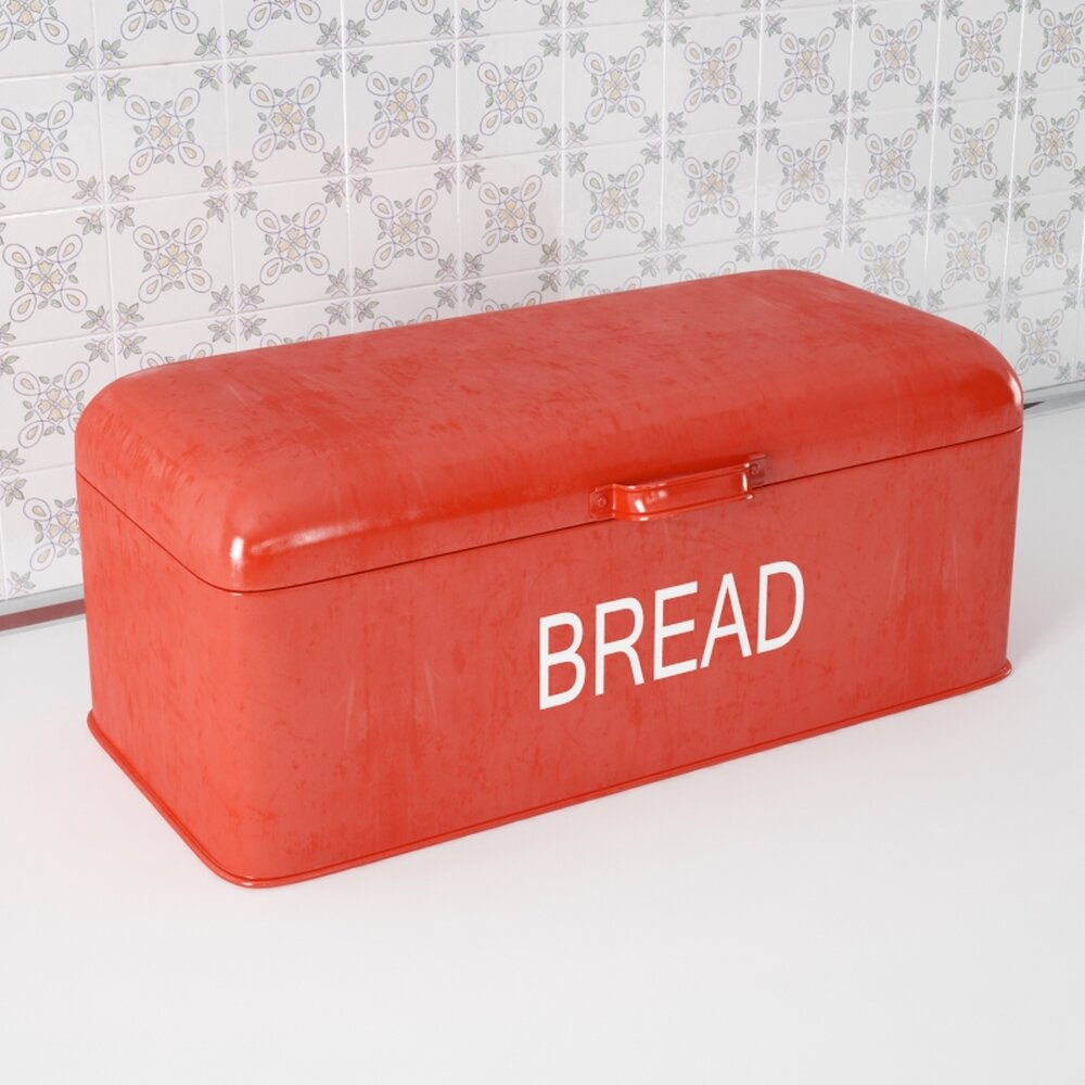 Red Bread Box 3D модель