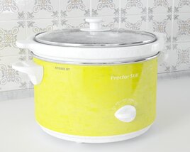 Retro Style Slow Cooker 3D 모델 