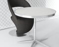 Modern Designer Chair and Table Set 3D модель