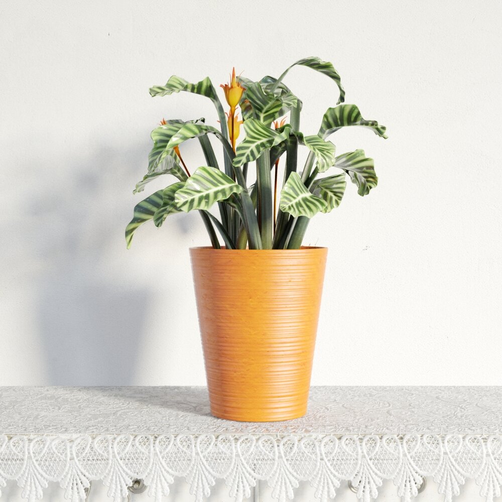 Vibrant Potted Plant 3D 모델 