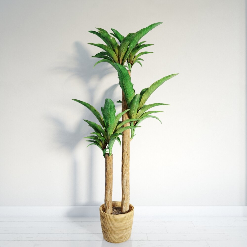 Decorative Potted Houseplant 3D-Modell