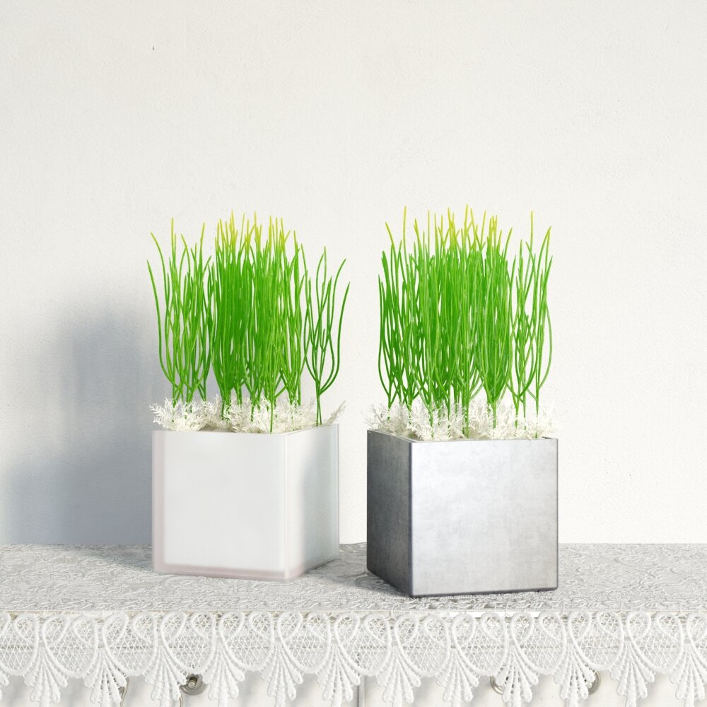 Modern Indoor Plant Decor Modello 3D