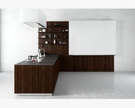 Modern Kitchen Interior 10 3D-Modell