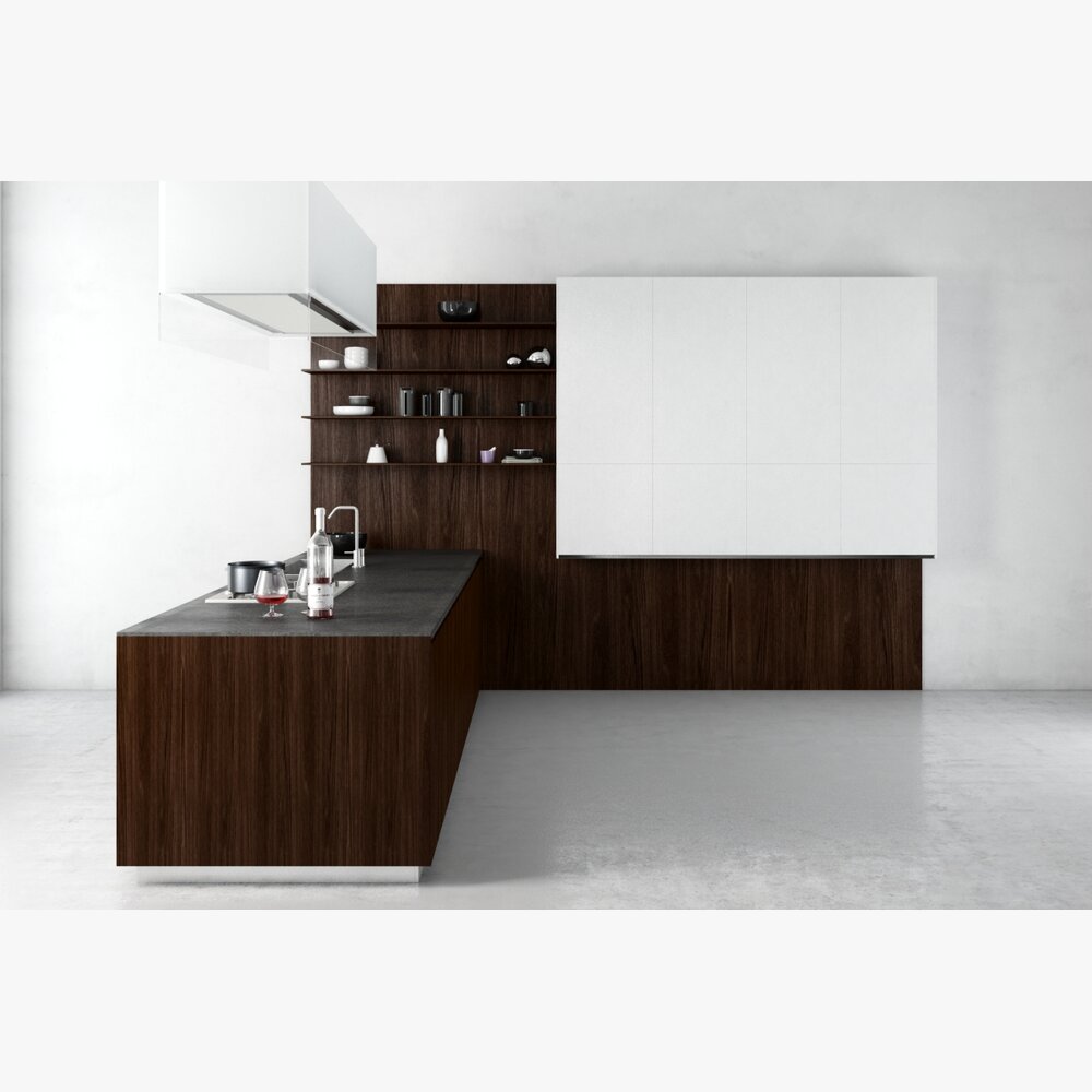 Modern Kitchen Interior 10 3Dモデル