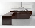 Modern Kitchen Island Design 04 3D-Modell