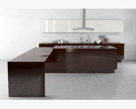 Modern Kitchen Island Design 04 Modello 3D