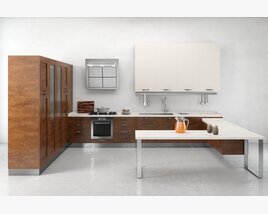 Modern Kitchen Interior 11 3D 모델 
