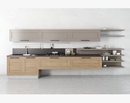 Modern Kitchen Design 02 Modèle 3D
