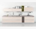 Modern Minimalist Kitchen Cabinet 3D 모델 
