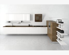 Modern Kitchen Interior Design 06 3Dモデル