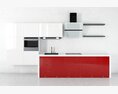 Modern Kitchen Interior Design 07 3D 모델 
