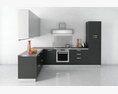Modern Kitchen Design 03 3d model