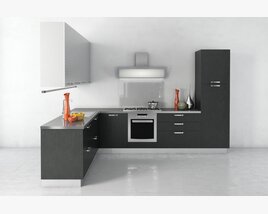 Modern Kitchen Design 03 3D-Modell
