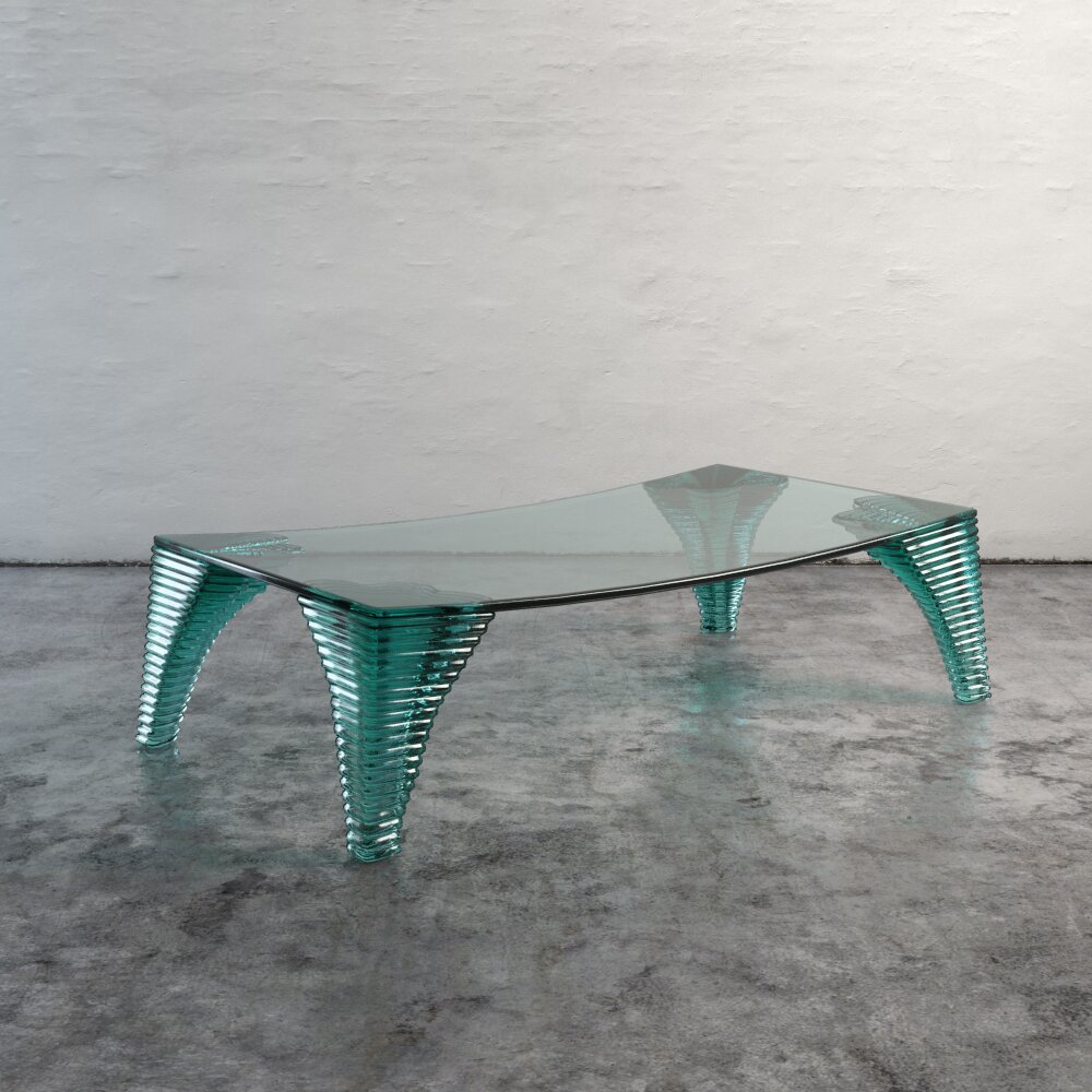 Modern Glass Coffee Table Design Modello 3D