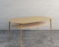 Modern Wooden Coffee Table Modelo 3d