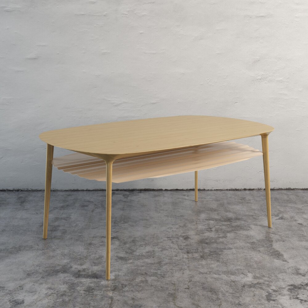 Modern Wooden Coffee Table 3D模型