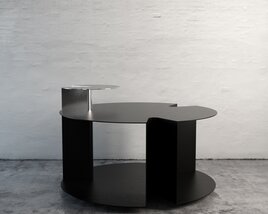 Modern Black Coffee Table 3D 모델 