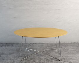 Modern Oval Coffee Table 3D модель
