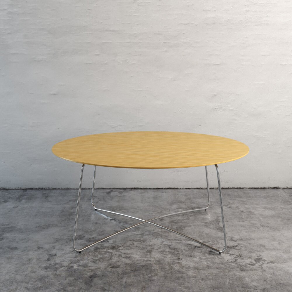 Modern Oval Coffee Table 3D 모델 