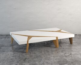 Modern Geometric Coffee Table Modello 3D