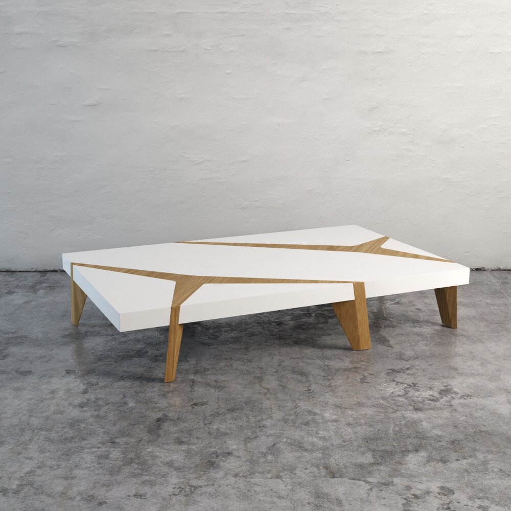 Modern Geometric Coffee Table Modello 3D