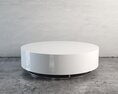 Modern White Minimalist Coffee Table 3D модель