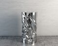 Abstract Silver Cylinder Table 3D модель