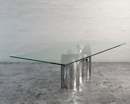 Modern Glass Table 3D模型