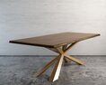Modern Wooden Table 3d model