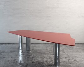 Arrow-Shaped Modern Table Modèle 3D