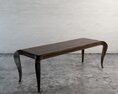 Elegant Wooden Table Modello 3D