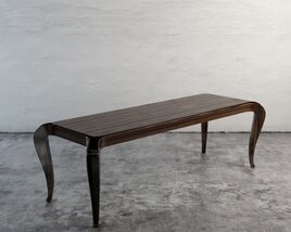 Elegant Wooden Table Modelo 3D