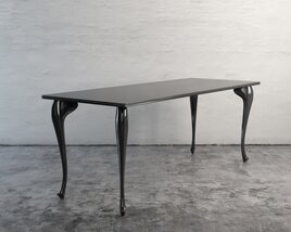 Modern Black Table 3D model