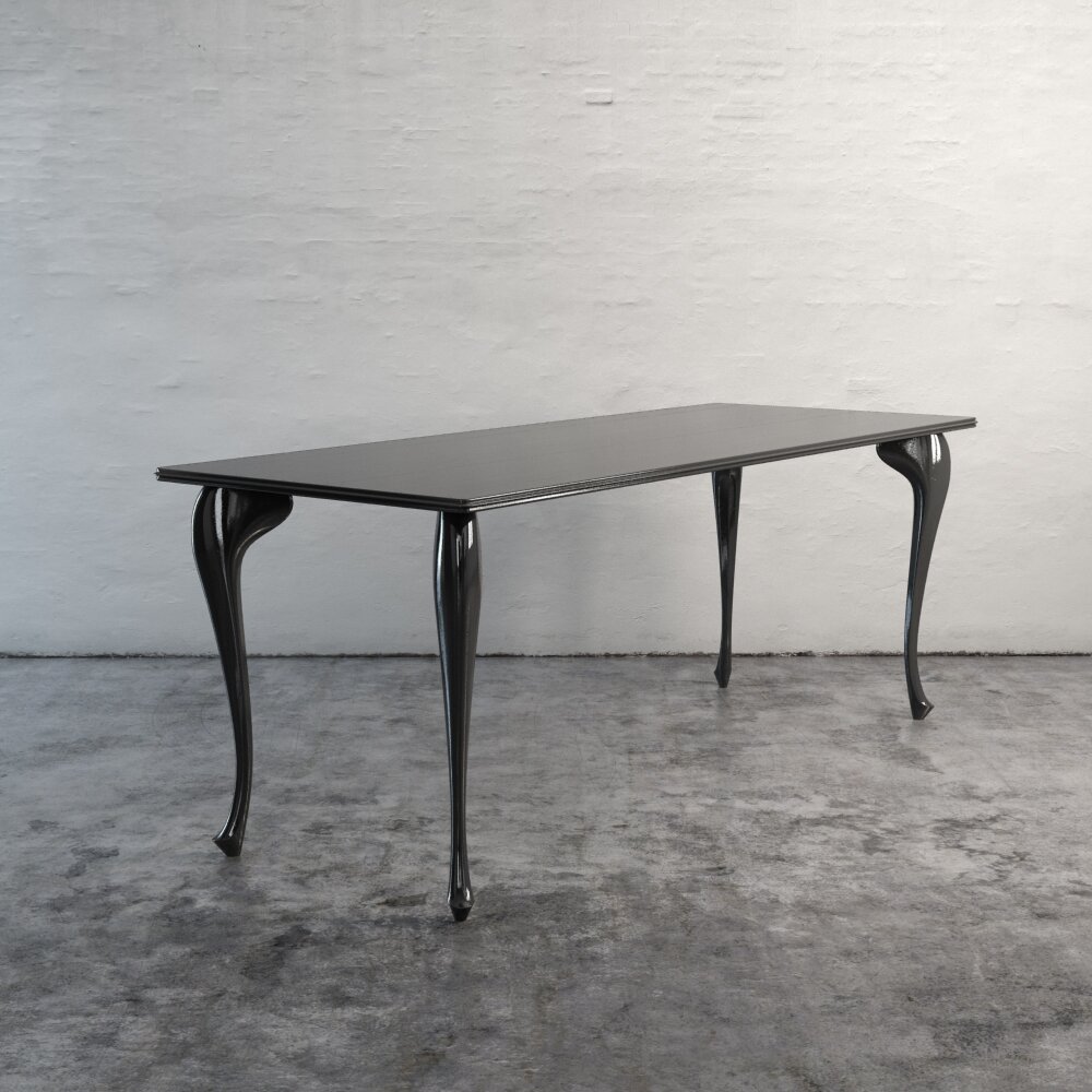 Modern Black Table 3D-Modell