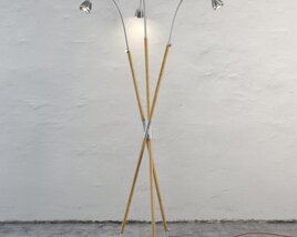 Minimalist Tripod Floor Lamp Design 3D модель