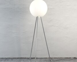 Minimalist Tripod Floor Lamp Modelo 3d