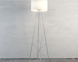 Modern Metal Tripod Floor Lamp 3Dモデル
