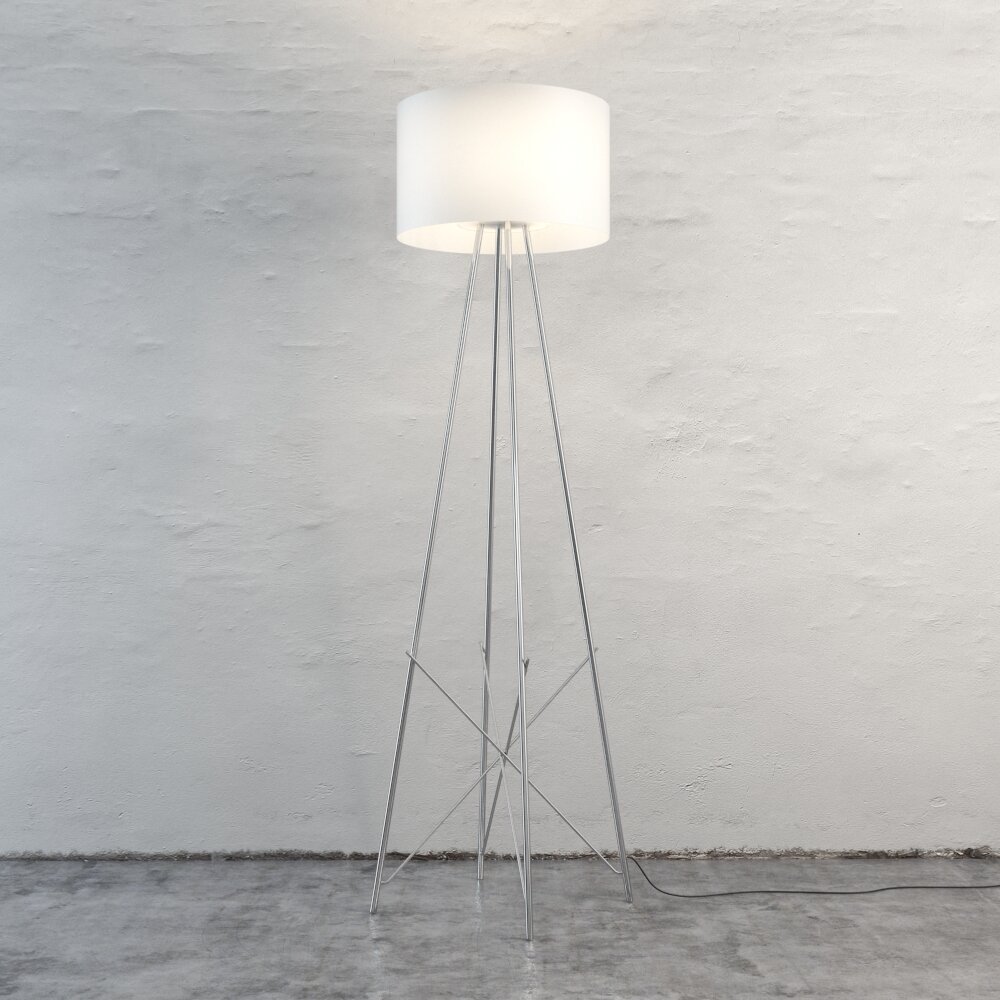 Modern Metal Tripod Floor Lamp Modello 3D