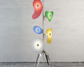 Colorful Abstract Floor Lamp 3D 모델 