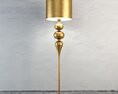 Gold Sphere Floor Lamp 3D 모델 