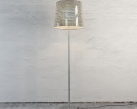 Modern Striped Standing Lamp Modello 3D