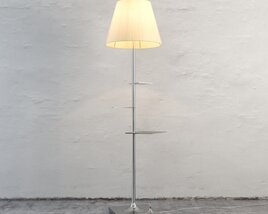 Modern Floor Lamp White 3D model